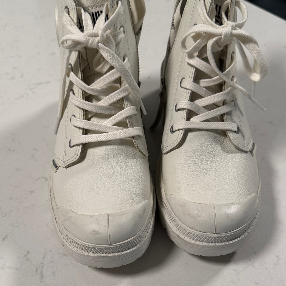 Palladium White Combat Boots - Picture 7 of 7